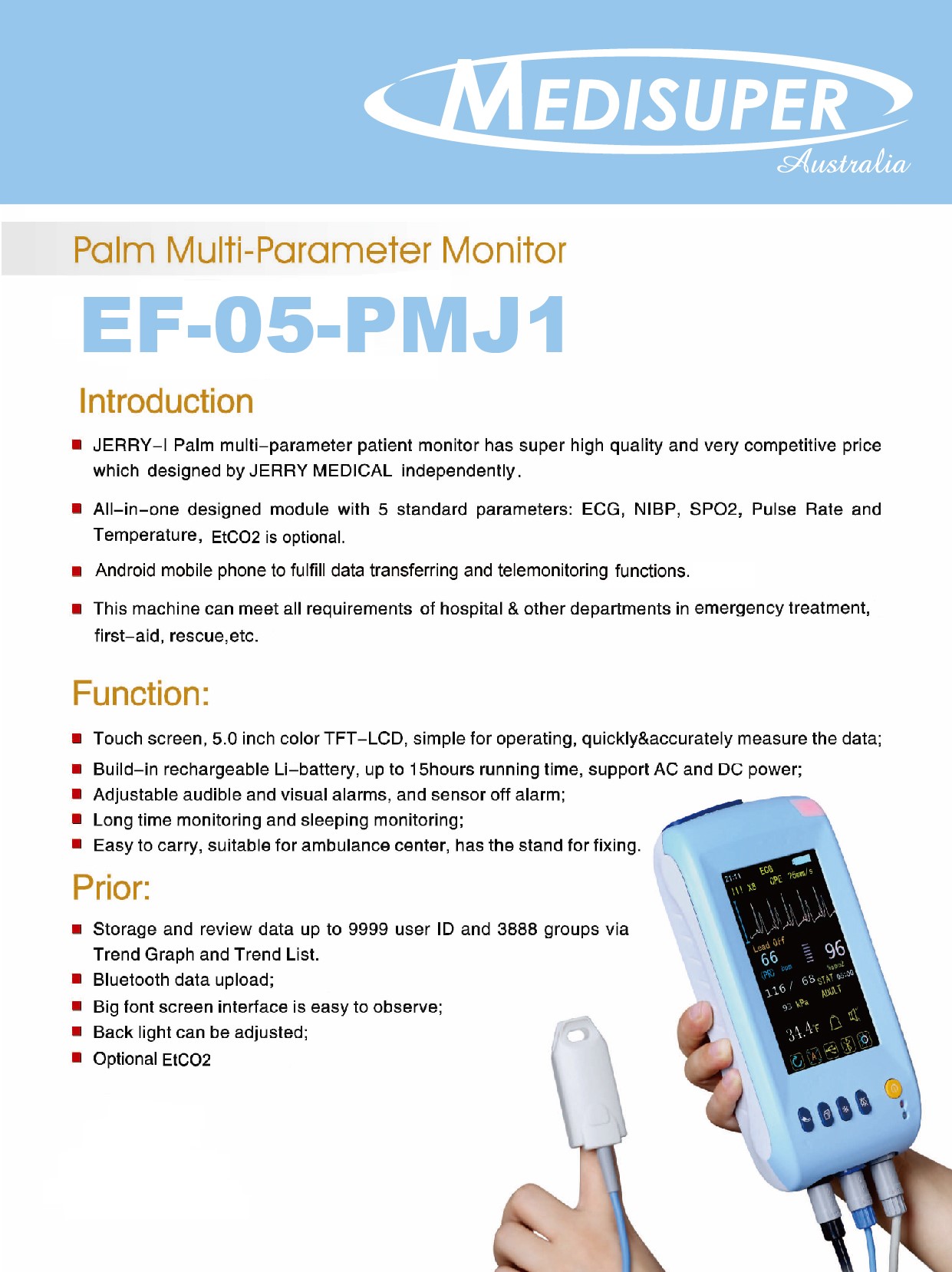 Palm MultiParameter Monitor